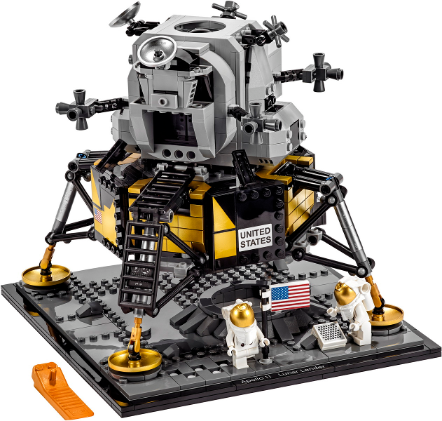 LEGO Set NASA Apollo 11 Lunar Lander - Icons (Creator Expert & Advanced Models) (10266) — set armado
