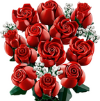 LEGO Set Bouquet of Roses - Botanicals — set armado