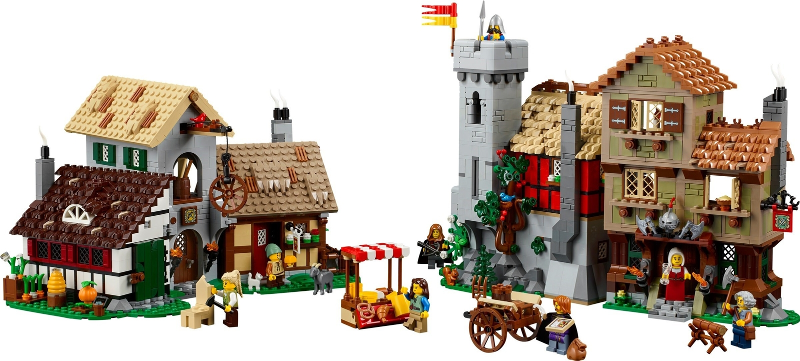 LEGO Set Medieval Town Square - Castle (10332-1) — set armado (referencia)
