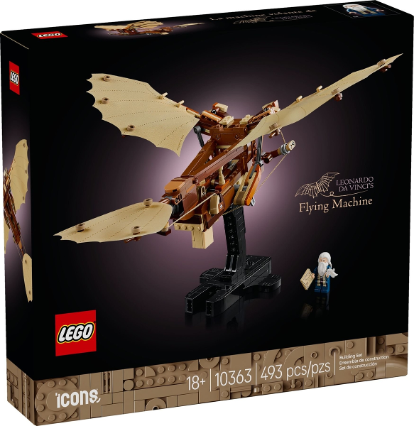 LEGO Set Leonardo da Vinci's Flying Machine - Icons (Creator Expert & Advanced Models) (10363-1) — caja oficial