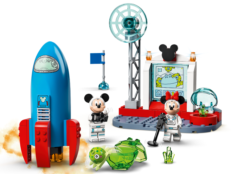 LEGO Set Mickey Mouse & Minnie Mouse's Space Rocket - Disney (10774-1) — set armado (referencia)