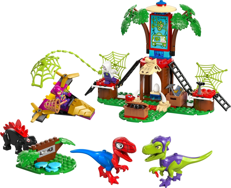 LEGO Set Spidey and Gobby's Raptor Battle at Tree House HQ (11200) — set armado