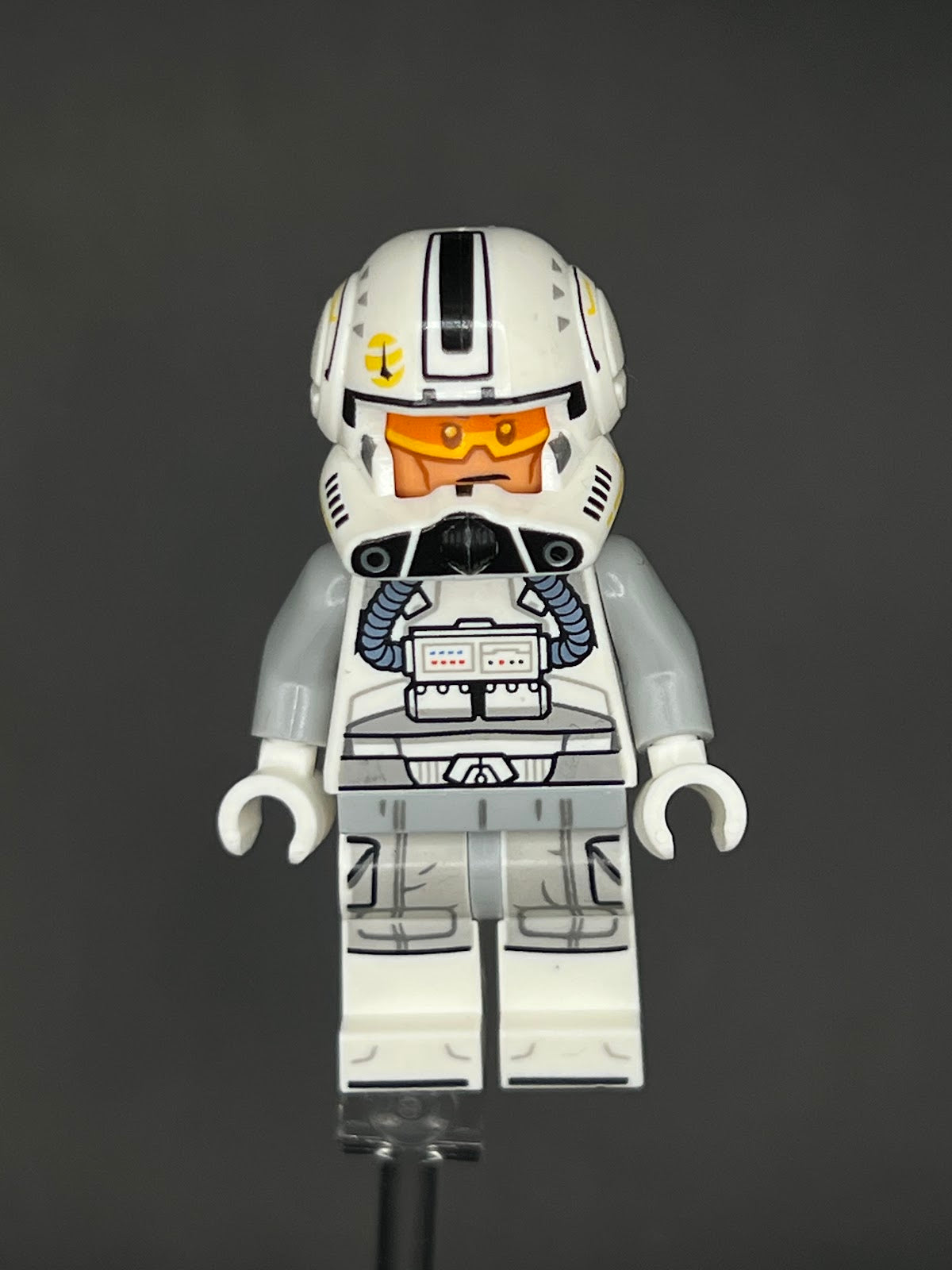LEGO Minifigura Clone Troper Piloto Casco Negro Amarillo - Star Wars Legendaria