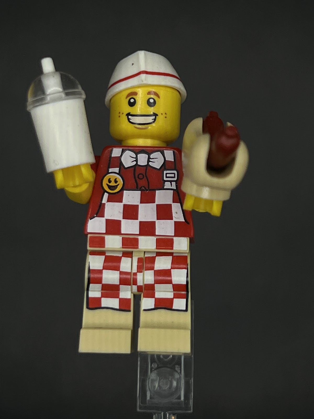 LEGO Minifigura Hot Dog Vendor - Colección Épica