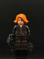 Black Widow - Black Jumpsuit, Dark Orange Short Hair, Printed Legs, Printed Arms - Foto real - DagaBlocks