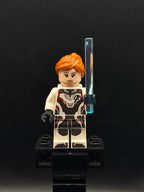 Black Widow - White Jumpsuit, Dark Orange Ponytail - Foto real - DagaBlocks