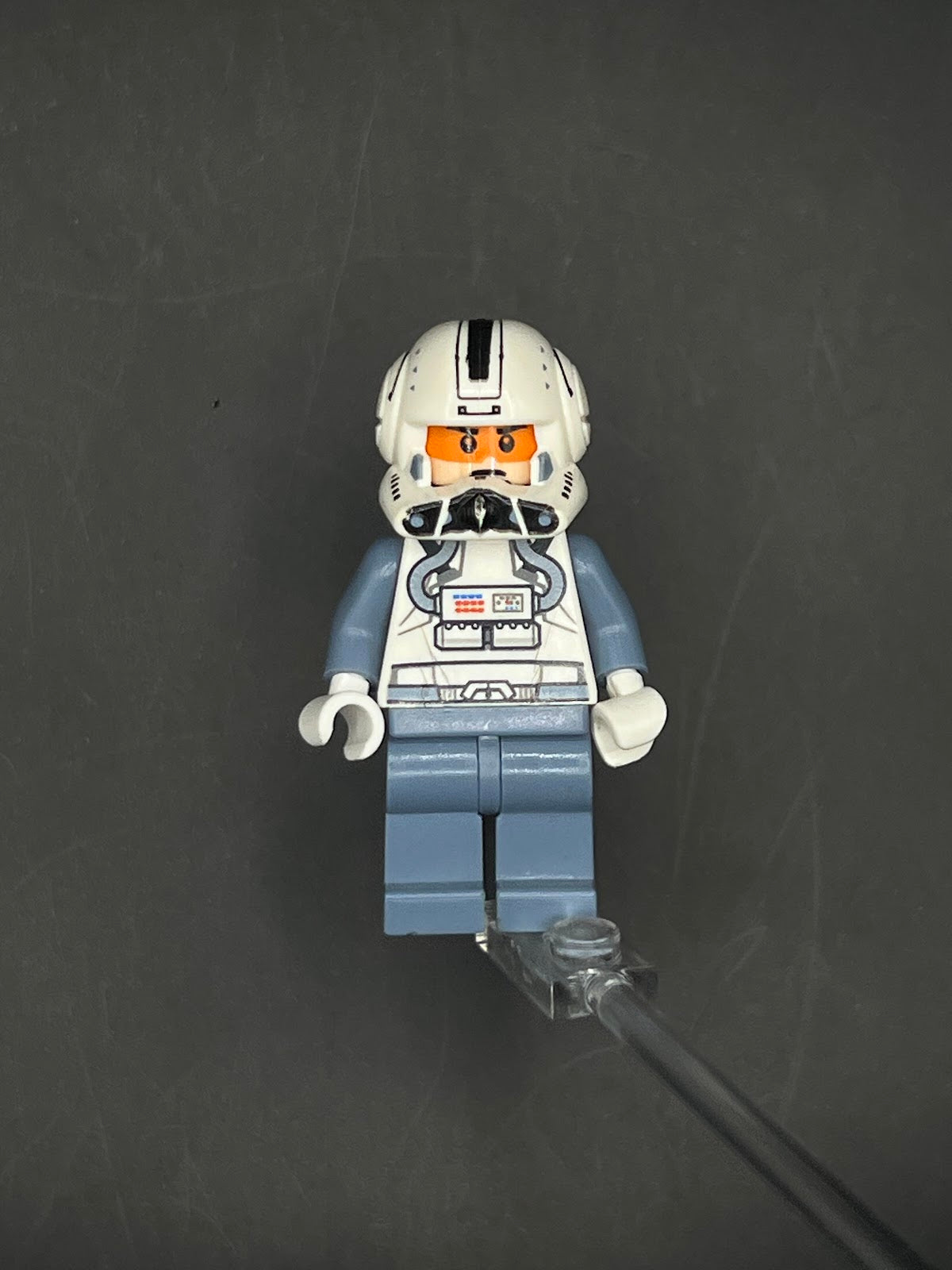 LEGO Minifigura Clone Trooper Pilot Sand Blue Casco Negro - Star Wars Legendaria