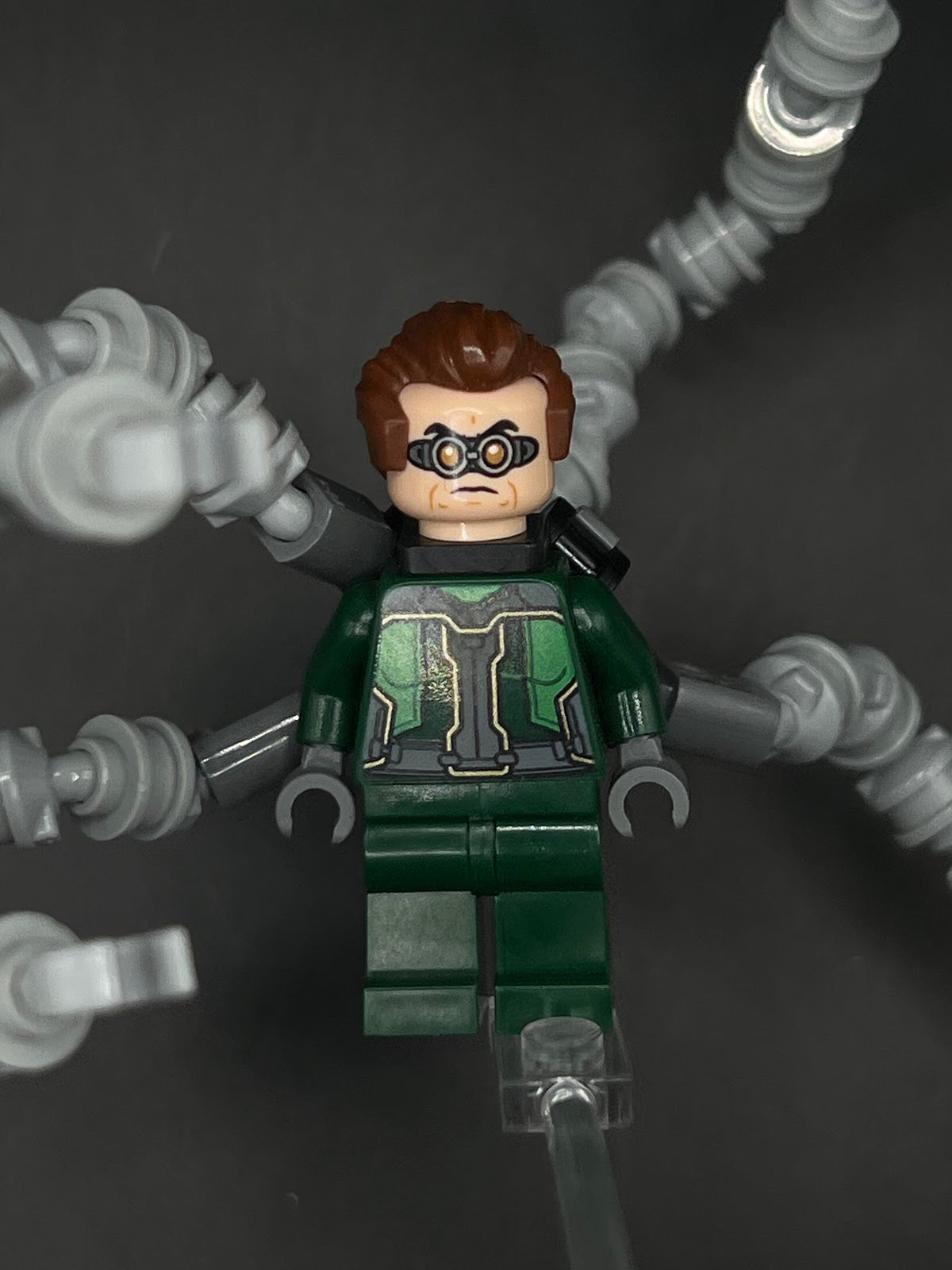 LEGO Minifigura Doc Ock Verde Obscuro Con Entradas - Marvel Épica
