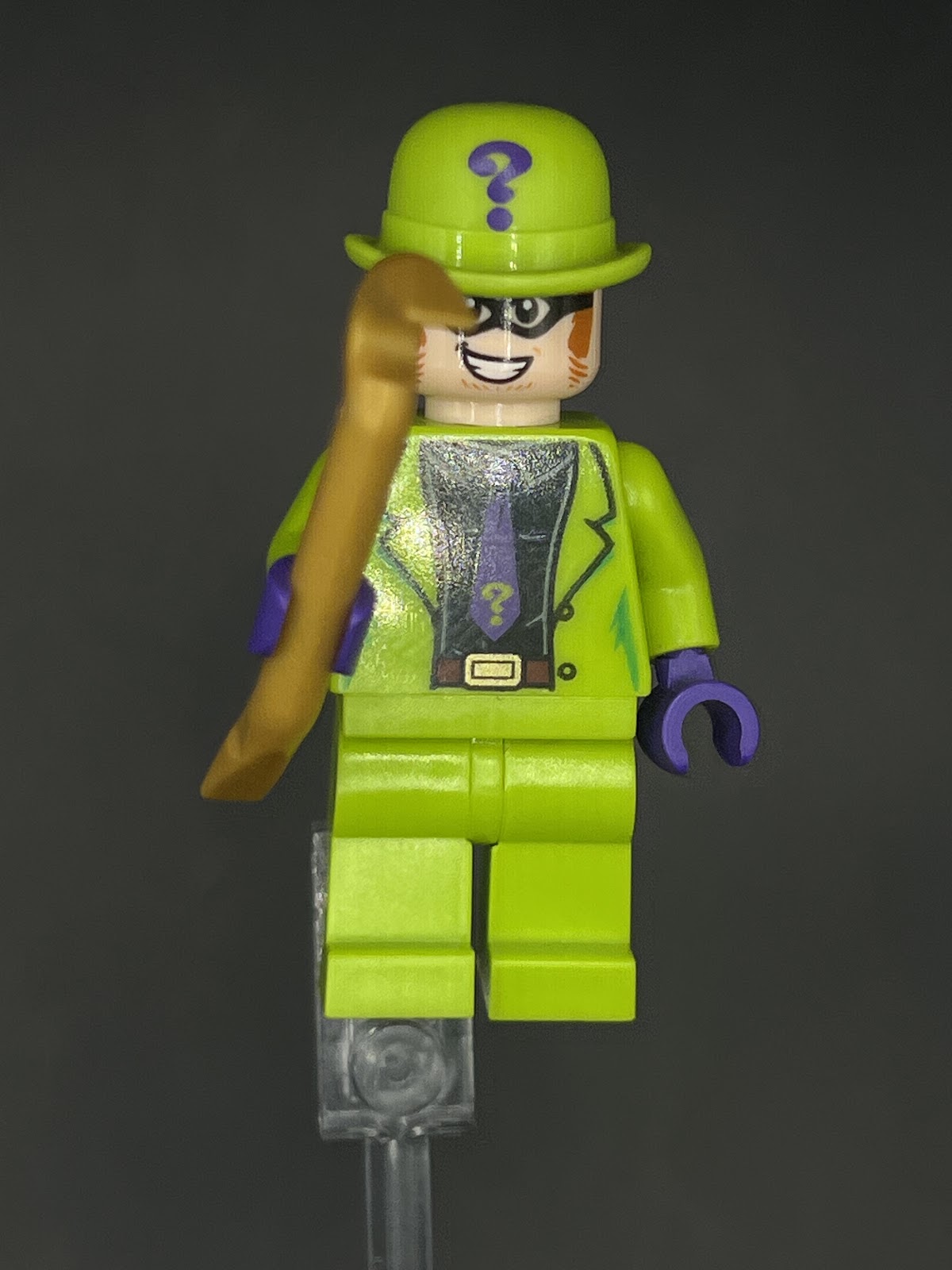 LEGO Minifigura The Riddler Lima - DC Épica