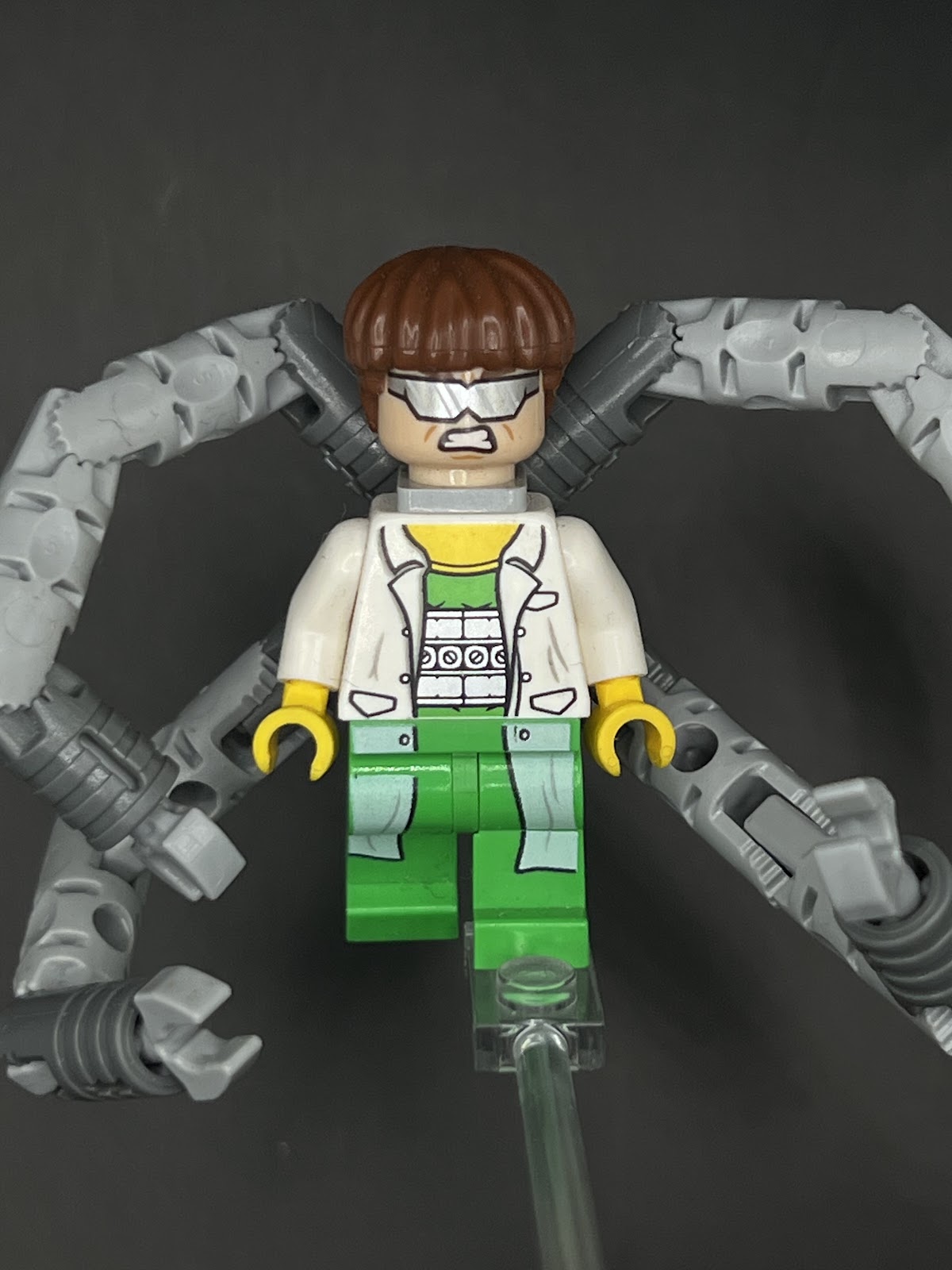 LEGO Minifigura Doc Ock Bata Y Pelo De Hongo - Marvel Épica