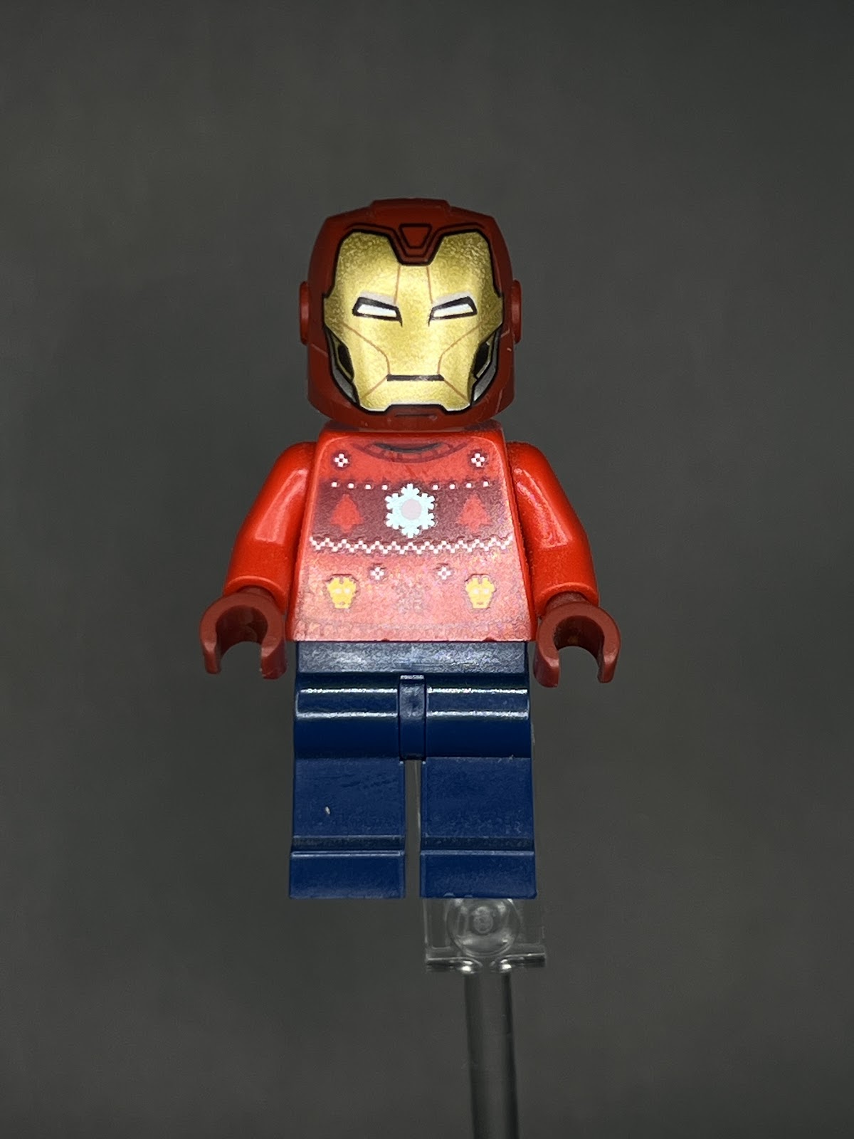 LEGO Minifigura Tony Stark Sueter Navideño - Marvel Legendaria