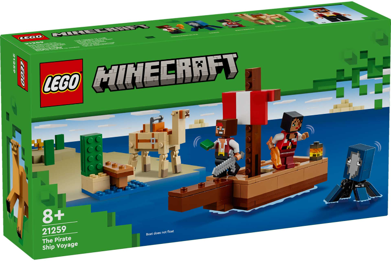 LEGO Set The Pirate Ship Voyage - Minecraft — caja oficial