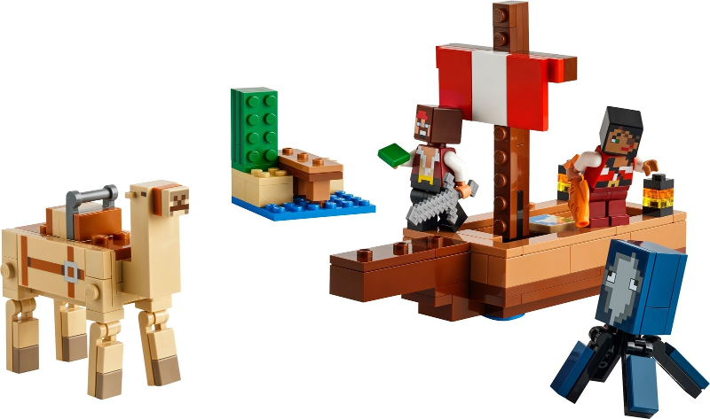 LEGO Set The Pirate Ship Voyage - Minecraft — set armado