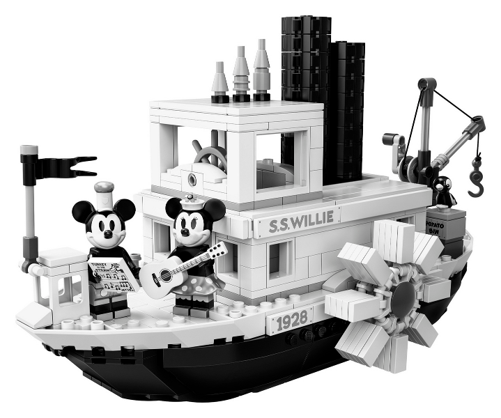 LEGO Set Steamboat Willie - LEGO Ideas (CUUSOO) (21317-1) — set armado (referencia)