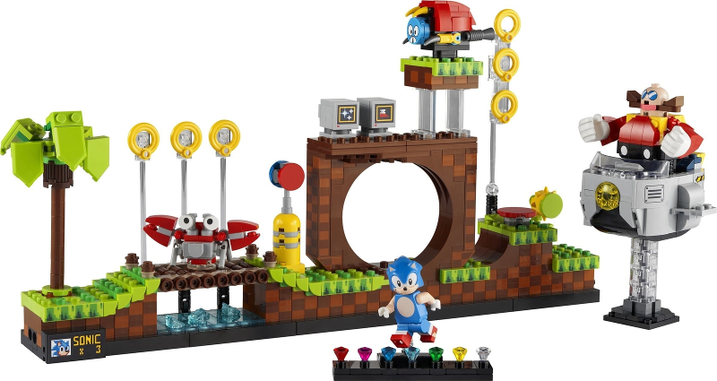 LEGO Set Sonic the Hedgehog™ Green Hill Zone - LEGO Ideas — set armado