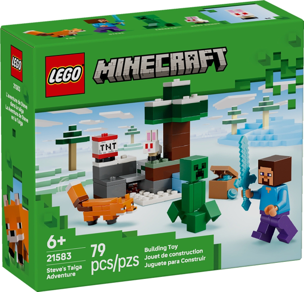 LEGO Set Steve's Taiga Adventure - Minecraft — caja oficial