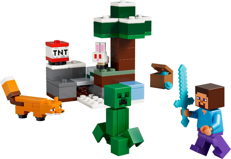 LEGO Set Steve's Taiga Adventure - Minecraft — set armado