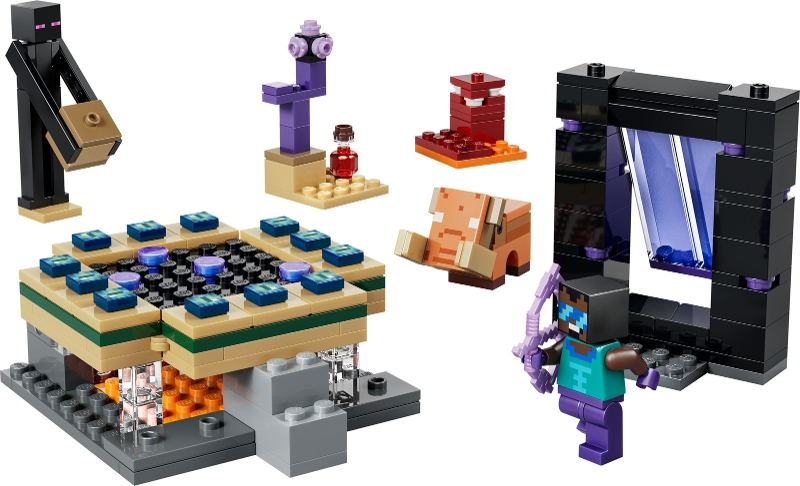 LEGO Set Nether & End Portal Journey - Minecraft (21584-1) — set armado (referencia)