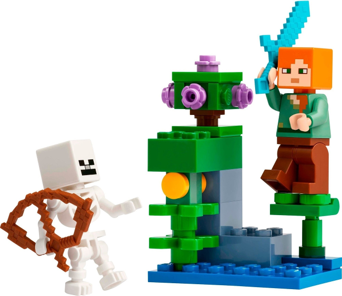 LEGO Set The Lush Cave Fight paper bag / polybag - Minecraft (30705) — set armado