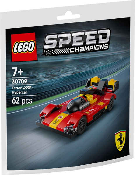 LEGO Set Ferrari 499P - Hypercar paper bag / polybag - SPEED CHAMPIONS (30709) — caja oficial
