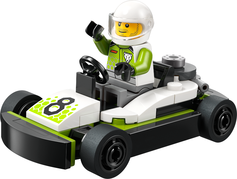 LEGO Set Go-Kart Racer paper bag - Town (30719) — set armado