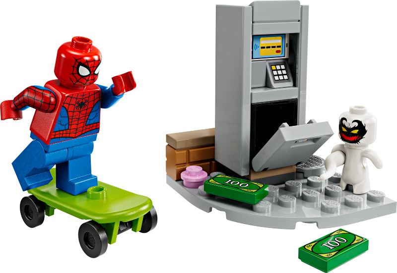 LEGO Set Spider-Man vs. Anti-Venom Heist paper bag (30725) — set armado