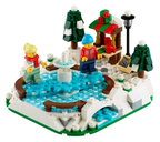 LEGO Set Ice Skating Rink - Holiday & Event — set armado