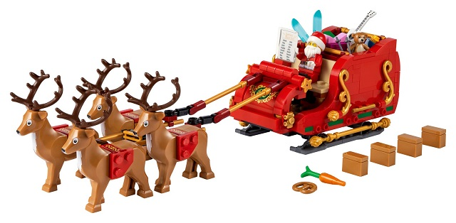 LEGO Set Santa's Sleigh - Holiday & Event — set armado