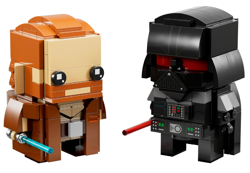 LEGO Set Obi-Wan Kenobi & Darth Vader - BrickHeadz (40547-1) — set armado