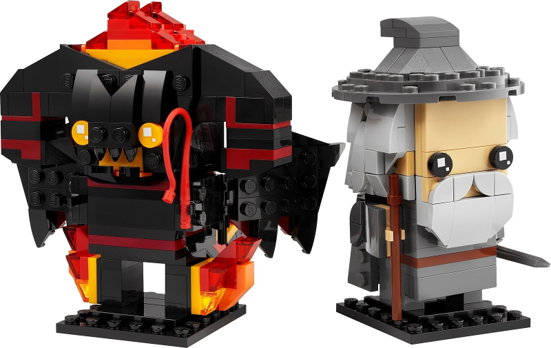 LEGO Set Gandalf the Grey & Balrog - BrickHeadz — set armado