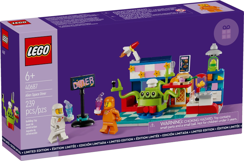 LEGO Set Alien Space Diner - Space (40687) — caja oficial