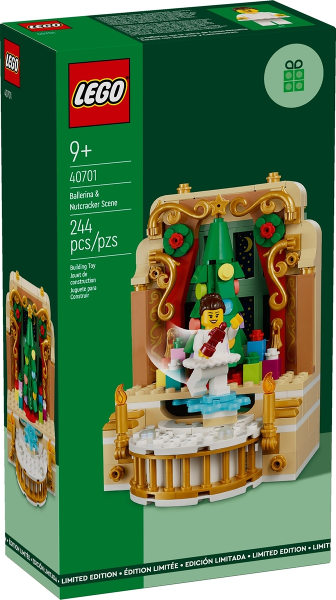 LEGO Set Ballerina & Nutcracker Scene - Holiday & Event (40701) — caja oficial