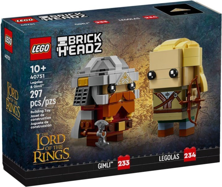LEGO Set Legolas & Gimli - BrickHeadz — caja oficial