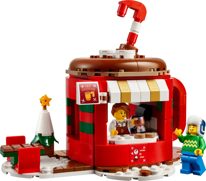LEGO Set Hot Chocolate Stand - Holiday & Event — set armado