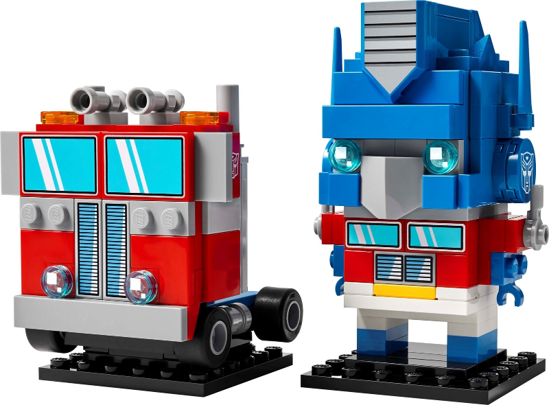 LEGO Set Optimus Prime Robot & Vehicle - BrickHeadz (40803) — set armado