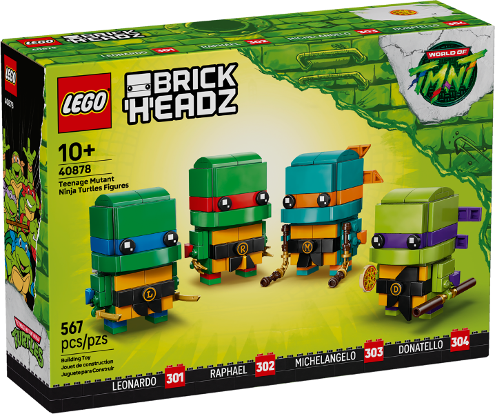 LEGO Set Teenage Mutant Ninja Turtles Figures - BrickHeadz (40878) — caja oficial