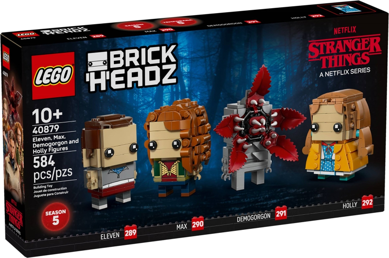 LEGO Set Eleven, Max, Demogorgon and Holly Figures - BrickHeadz (40879) — caja oficial
