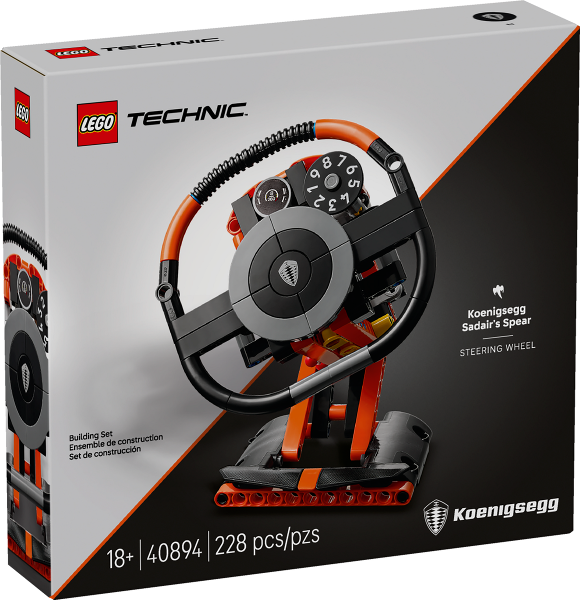 LEGO Set Koenigsegg Sadair's Spear Steering Wheel - Technic — caja oficial