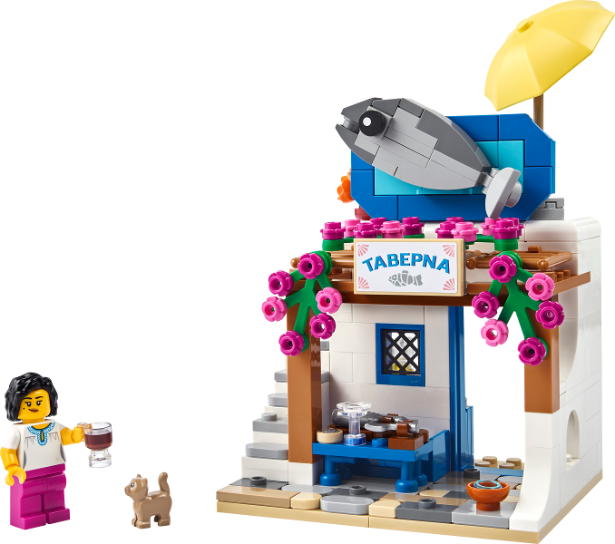 LEGO Set Restaurants of the World: Greece - Promotional — set armado