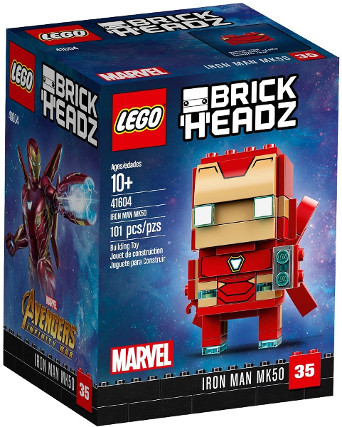 LEGO Set Iron Man MK50 - BrickHeadz — caja oficial