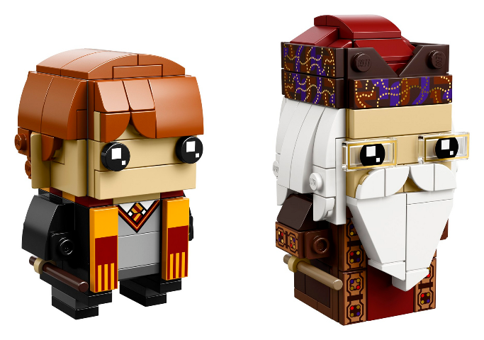 LEGO Set Ron Weasley & Albus Dumbledore - BrickHeadz — set armado