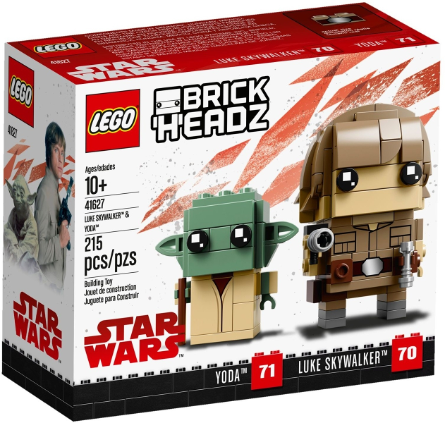 LEGO Set Luke Skywalker & Yoda - BrickHeadz — caja oficial