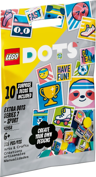 LEGO Set Extra Dots Series 7 - Sport - Dots (41958) — caja oficial