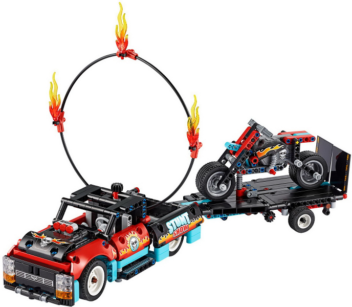 LEGO Set Stunt Show Truck & Bike - Technic (42106) — set armado