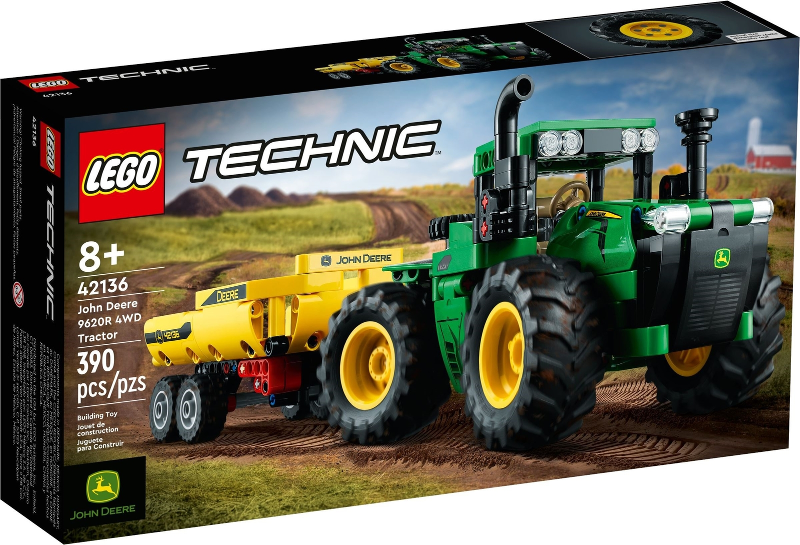 LEGO Set John Deere 9620R 4WD Tractor - Technic (42136) — caja oficial
