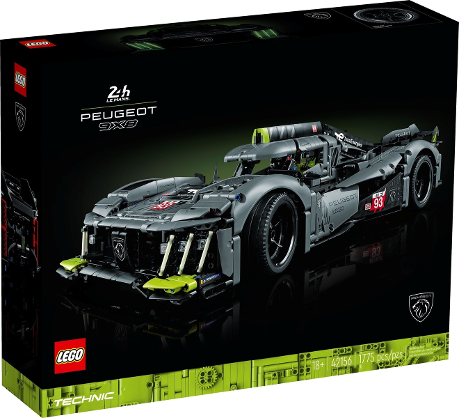 LEGO Set Peugeot 9X8 24H Le Mans Hybrid Hypercar - Technic (42156) — caja oficial
