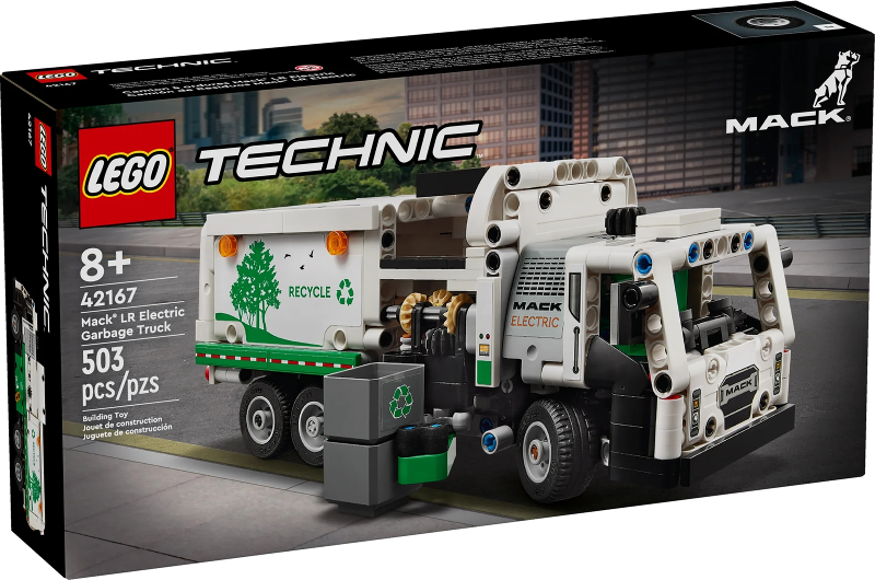 LEGO Set Mack LR Electric Garbage Truck - Technic (42167) — caja oficial