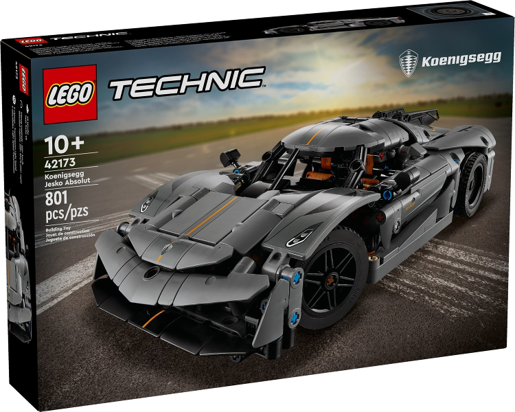 LEGO Set Koenigsegg Jesko Absolut Gray Hypercar - Technic (42173) — caja oficial