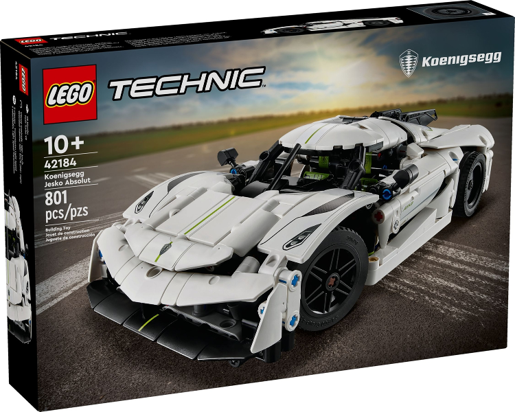 LEGO Set Koenigsegg Jesko Absolut White Hypercar - Technic (42184) — caja oficial