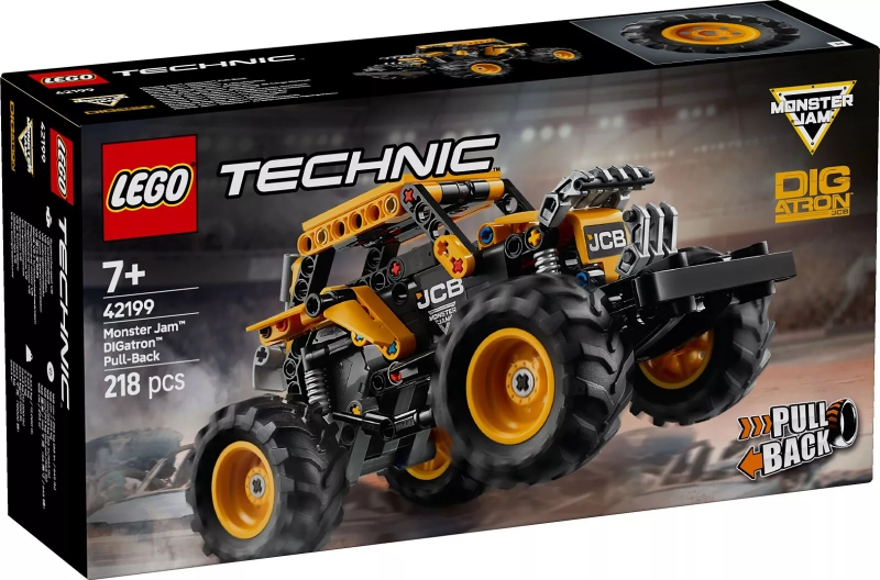 LEGO Set Monster Jam DIGatron Pull-Back - Technic (42199) — caja oficial